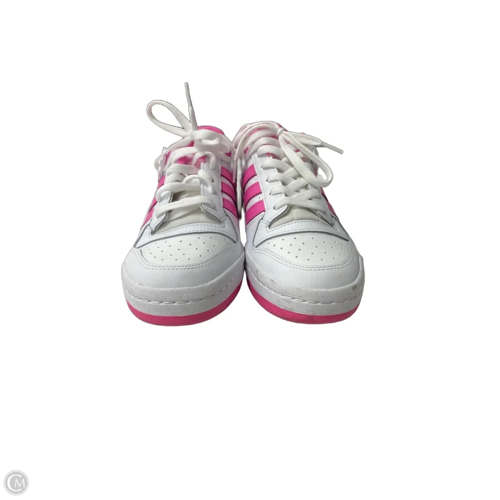 Shoes Sneakers By Adidas In Pink & White, Size: 7