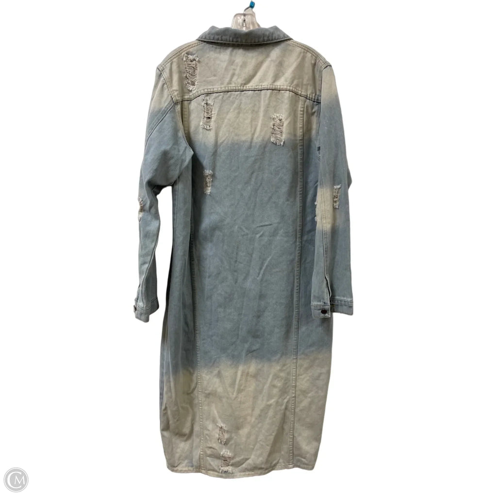 Dress Casual Midi By Clothes Mentor In Blue Denim, Size: Xl