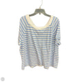 Top Short Sleeve By Talbots In Striped Pattern, Size: 2x