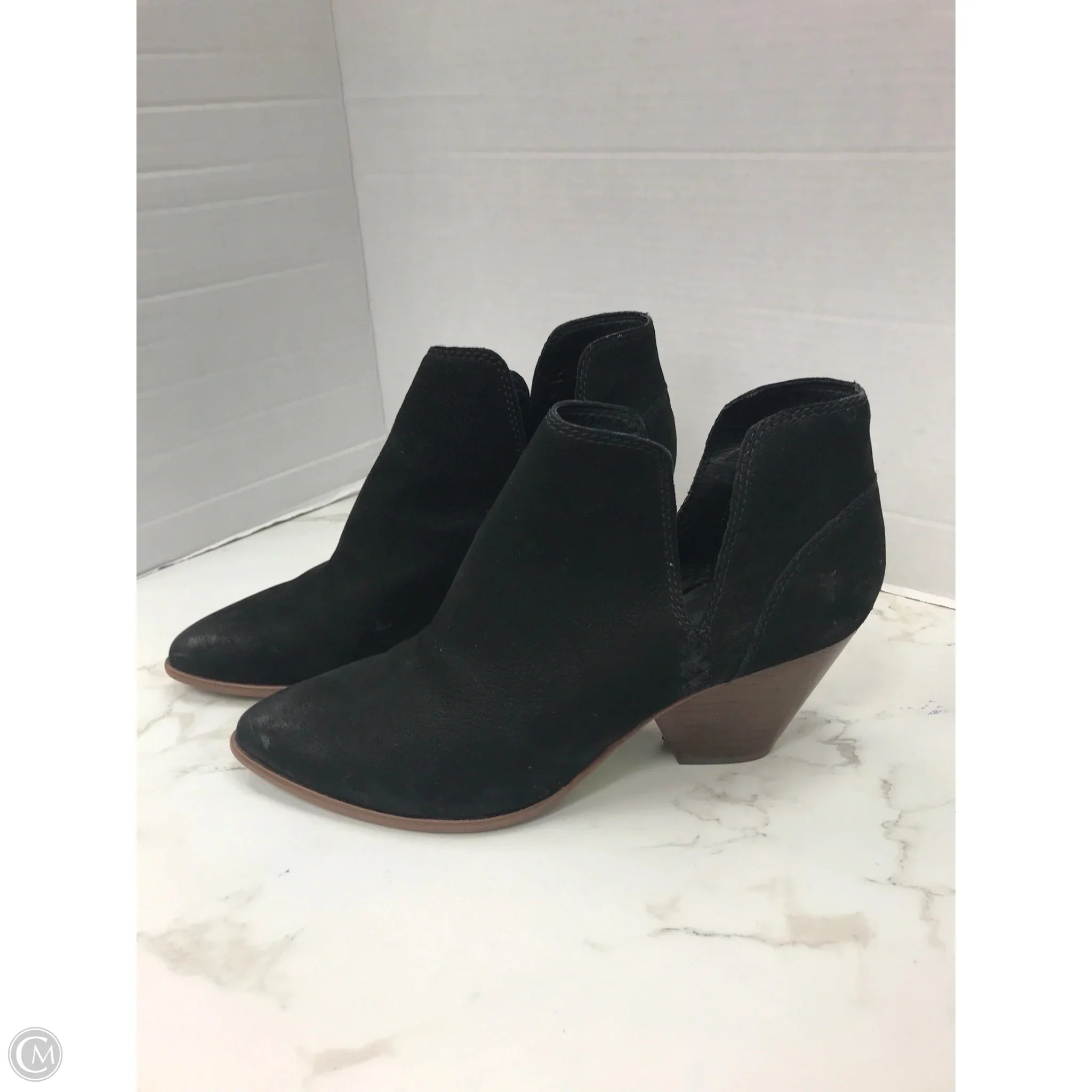 Boots Designer By Frye In Black, Size: 9.5