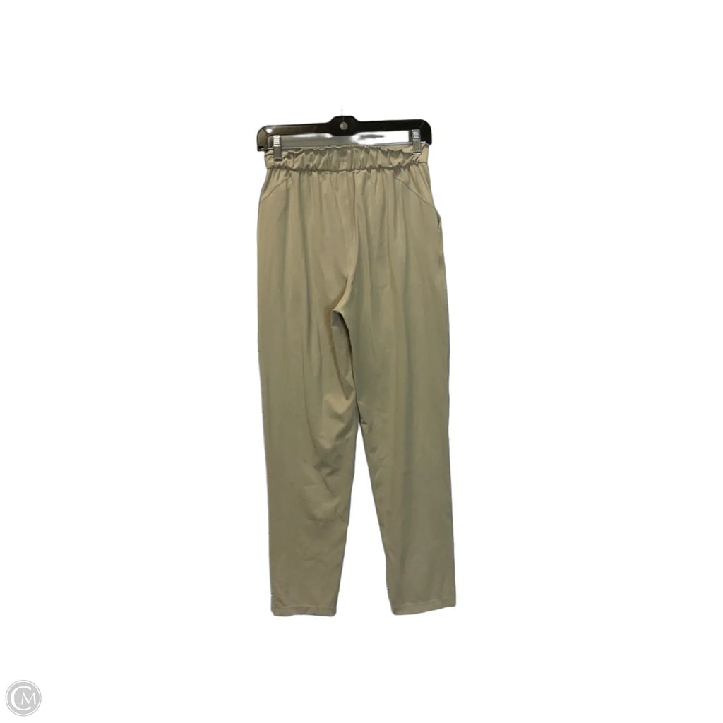 Athletic Pants By Lululemon In Cream, Size: 4