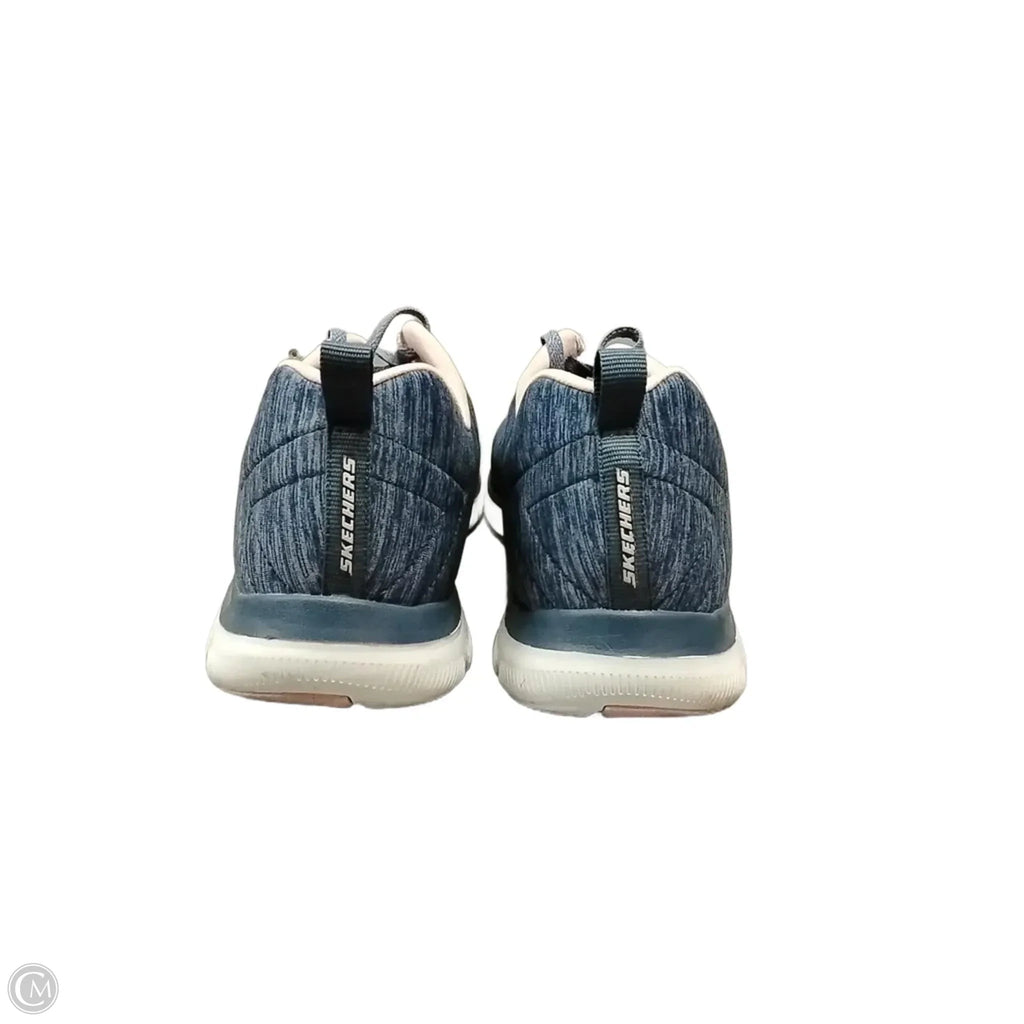 Shoes Athletic By Skechers In Blue & Pink, Size: 9.5