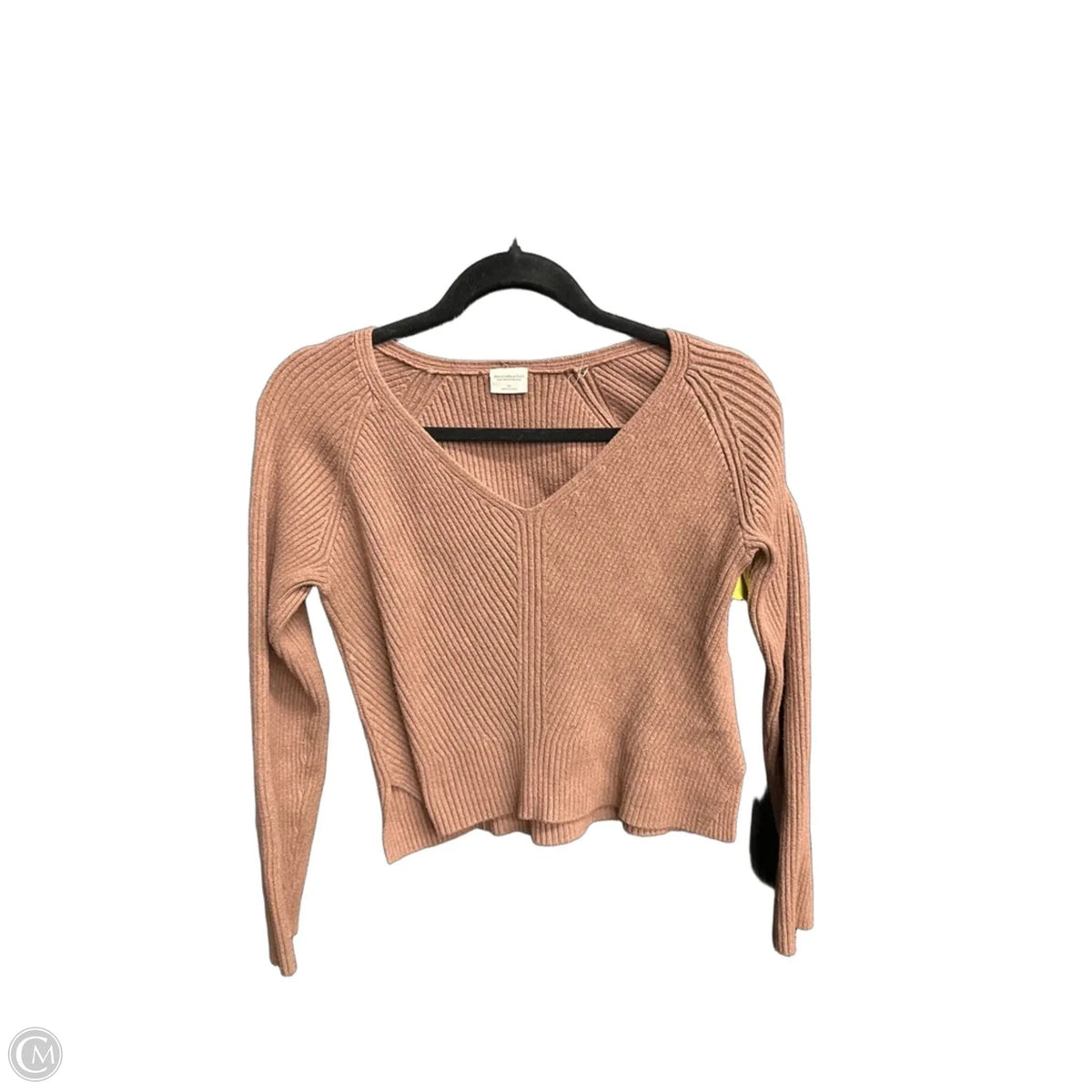 Top Long Sleeve By Abercrombie And Fitch In Brown, Size: Xs