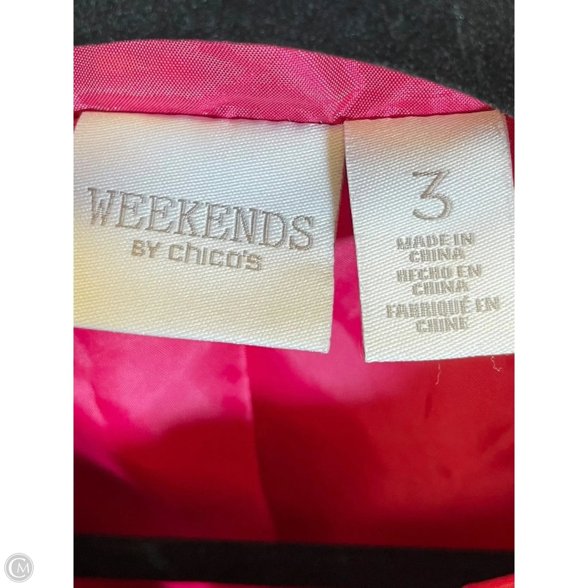 Vest Puffer & Quilted By Chicos In Pink, Size: Xl