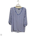 Top 3/4 Sleeve By Kiara In Chevron Pattern, Size: Xl