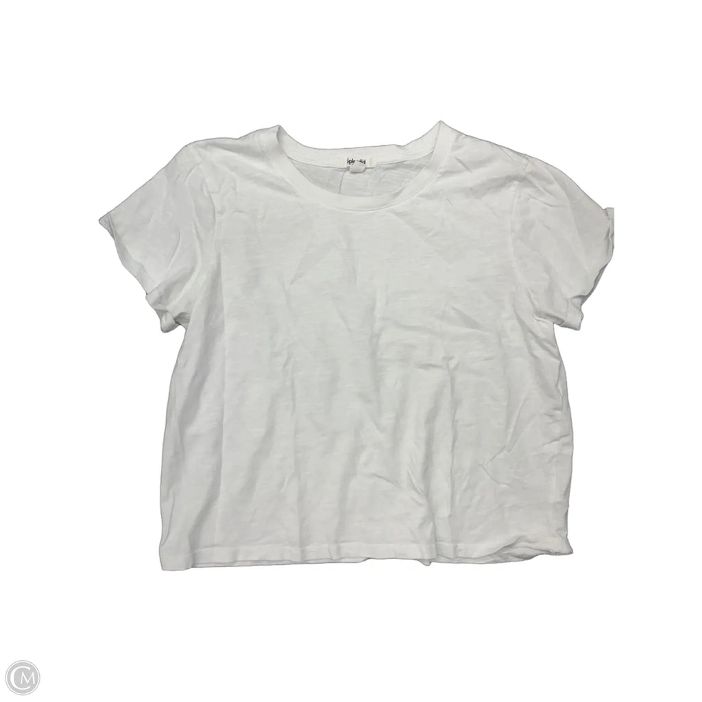 Top Short Sleeve By Splendid In White, Size: M