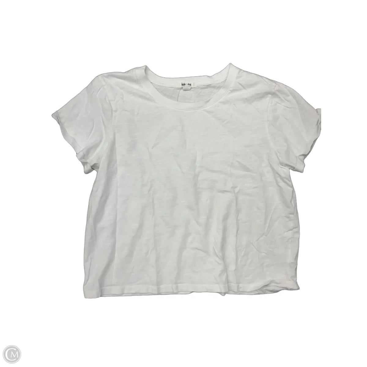 Top Short Sleeve By Splendid In White, Size: M