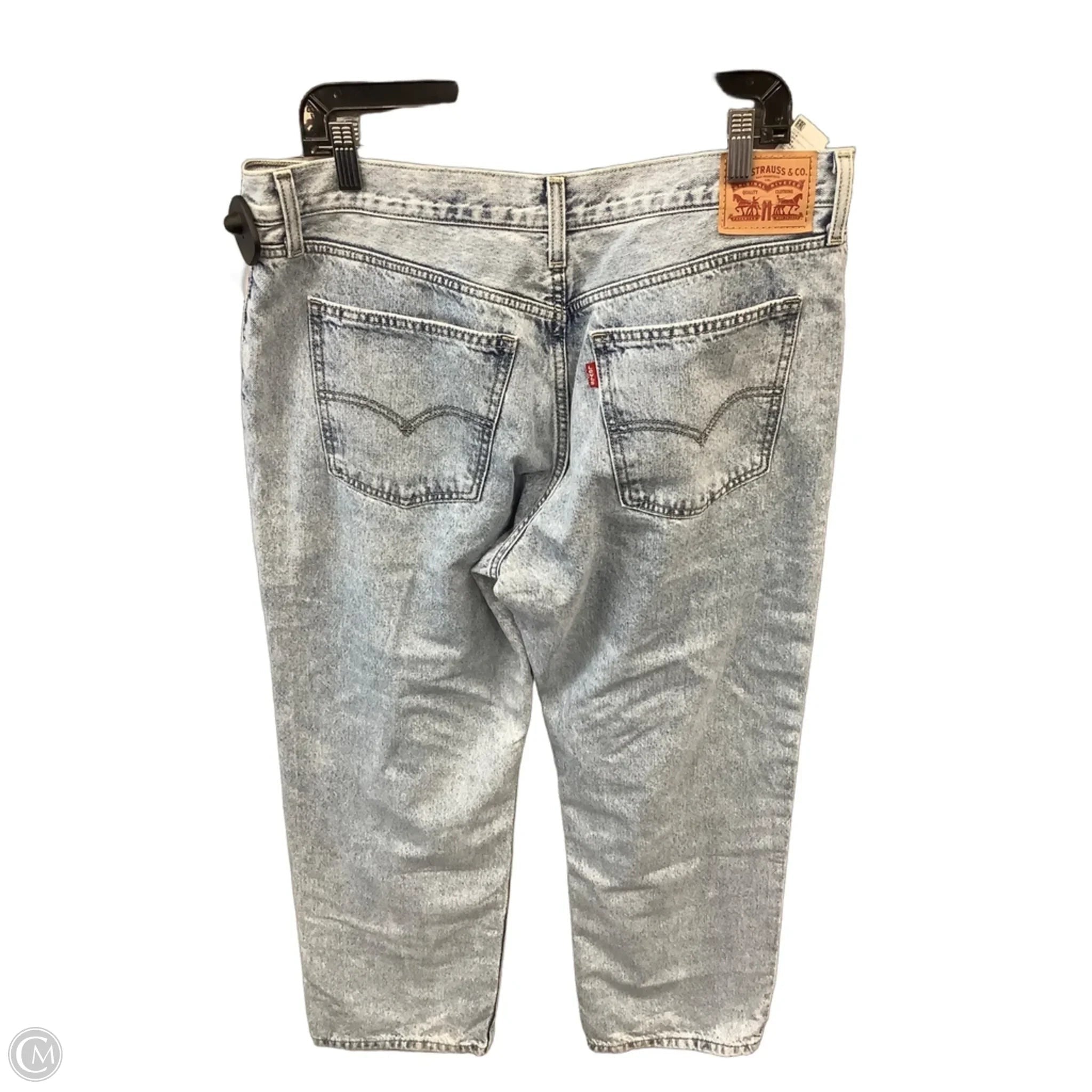 Jeans Boyfriend By Levis In Blue Denim, Size: 14