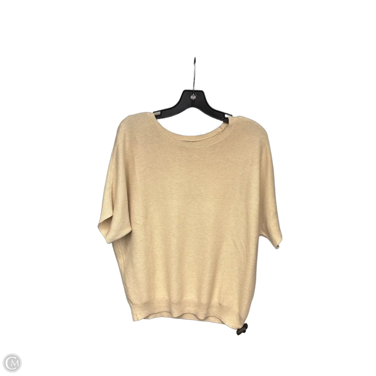 Top Short Sleeve By Quince In Cream, Size: S