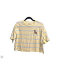 Top Short Sleeve By Scoop In Blue & Yellow, Size: S