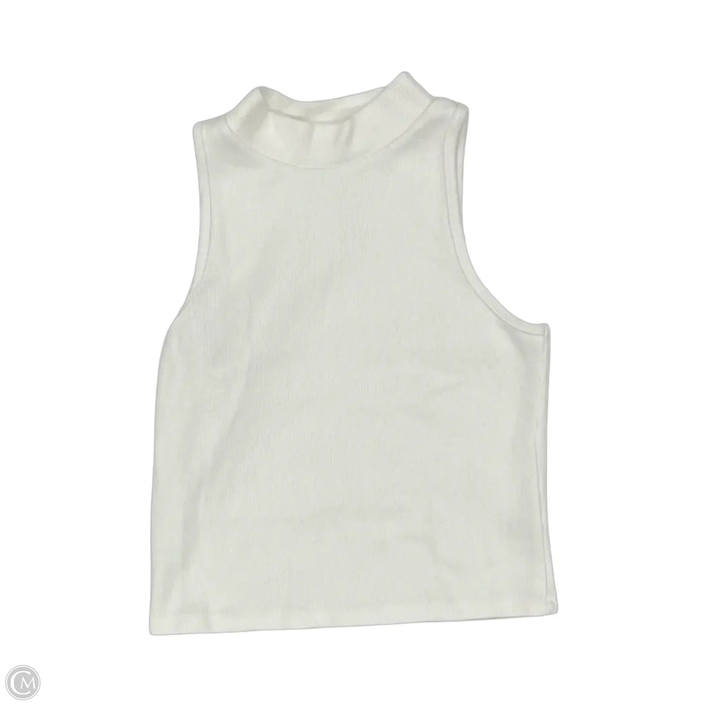 Top Sleeveless By A New Day In Cream, Size: M