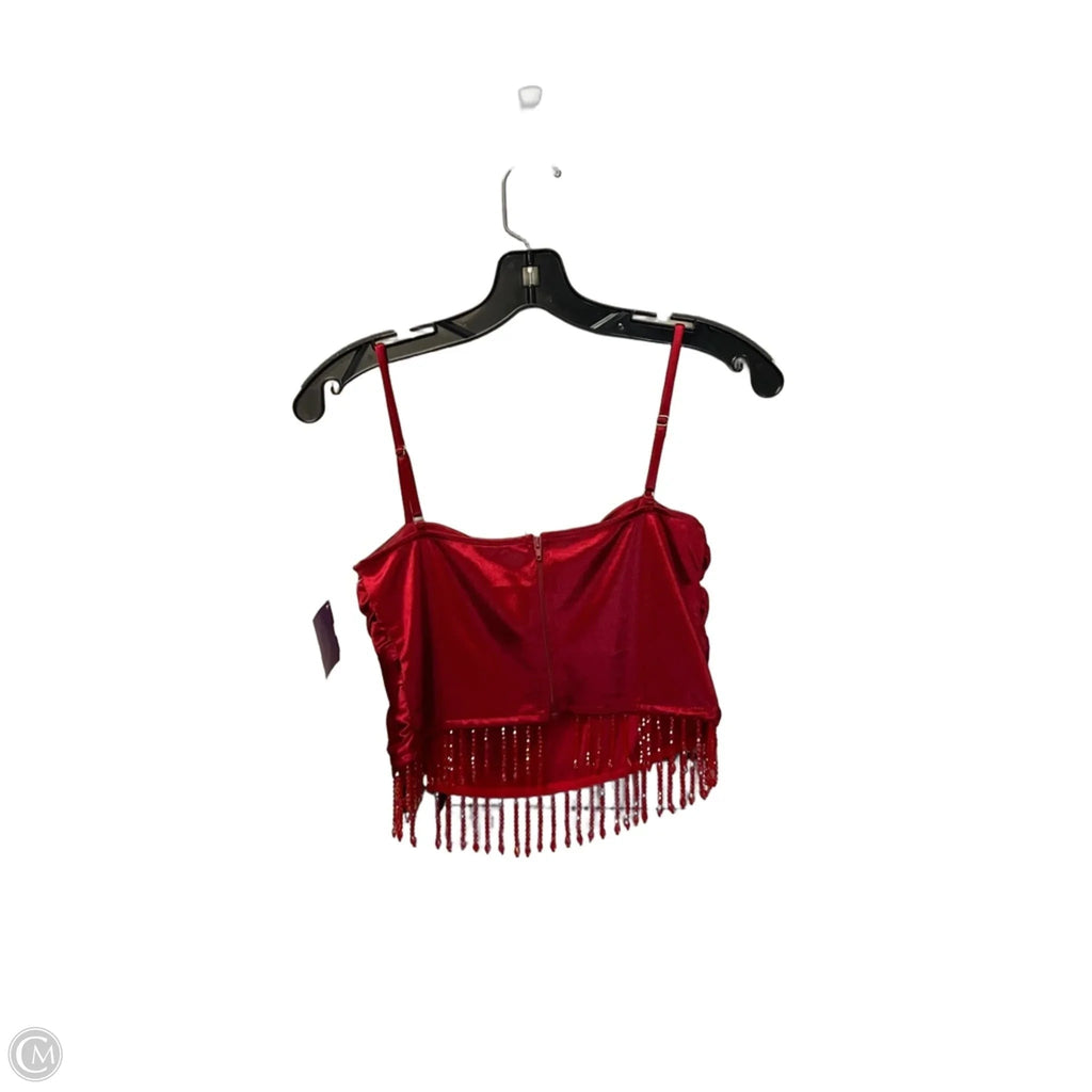 Top Sleeveless By Windsor In Red, Size: S
