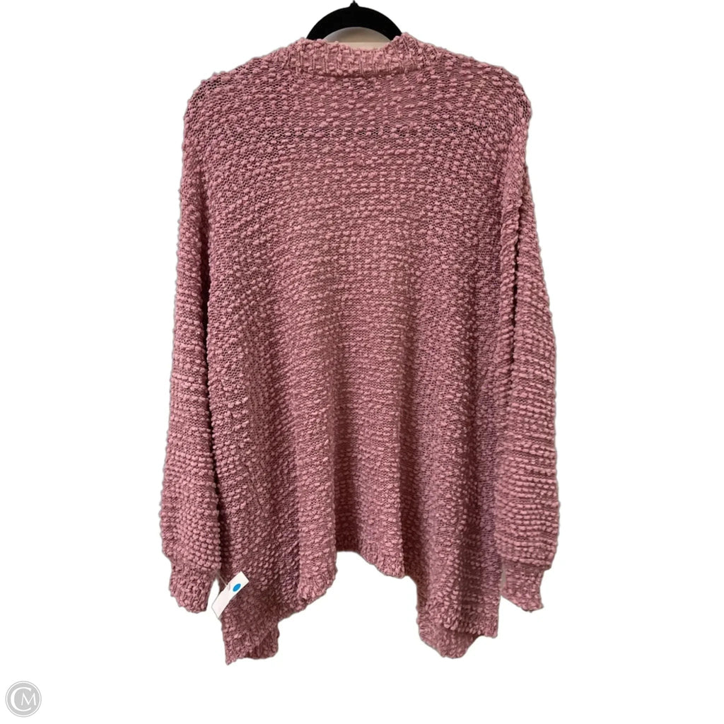Sweater Cardigan By Wild Fable In Pink, Size: M