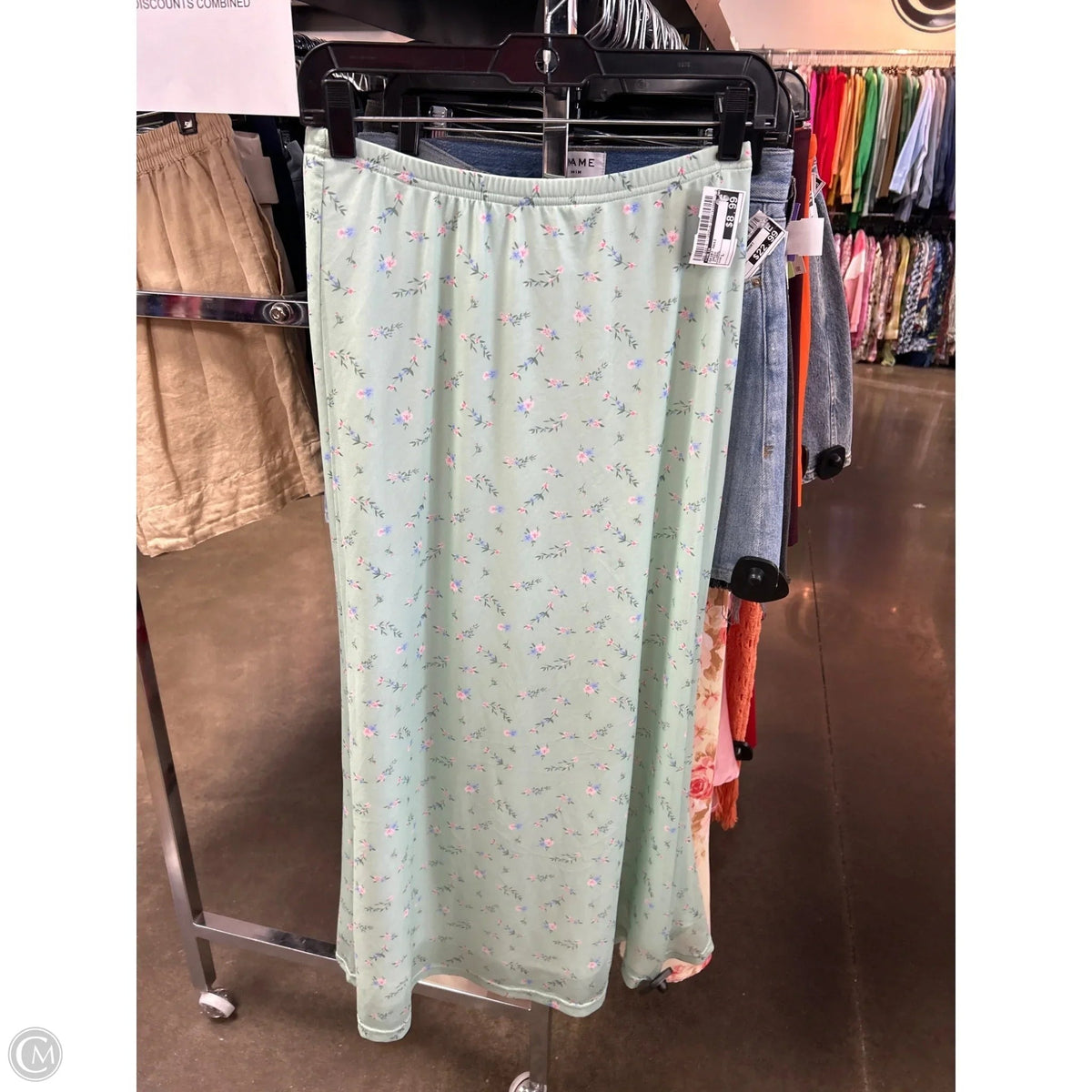 Skirt Maxi By Shein In Green, Size: L