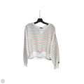 Sweatshirt Crewneck By Abercrombie And Fitch In Striped Pattern, Size: L