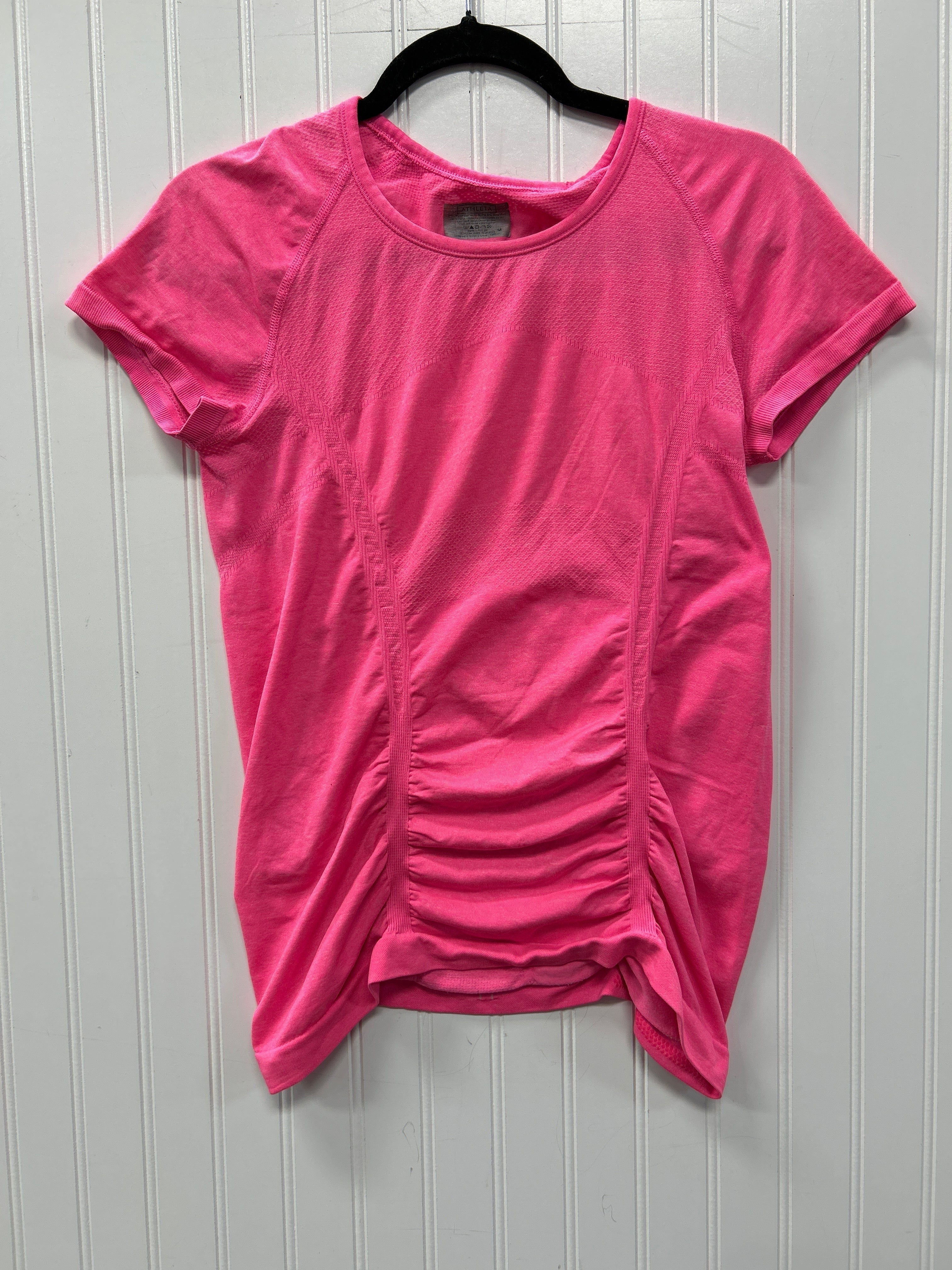 Athletic Top Ss By Athleta In Pink, Size:M