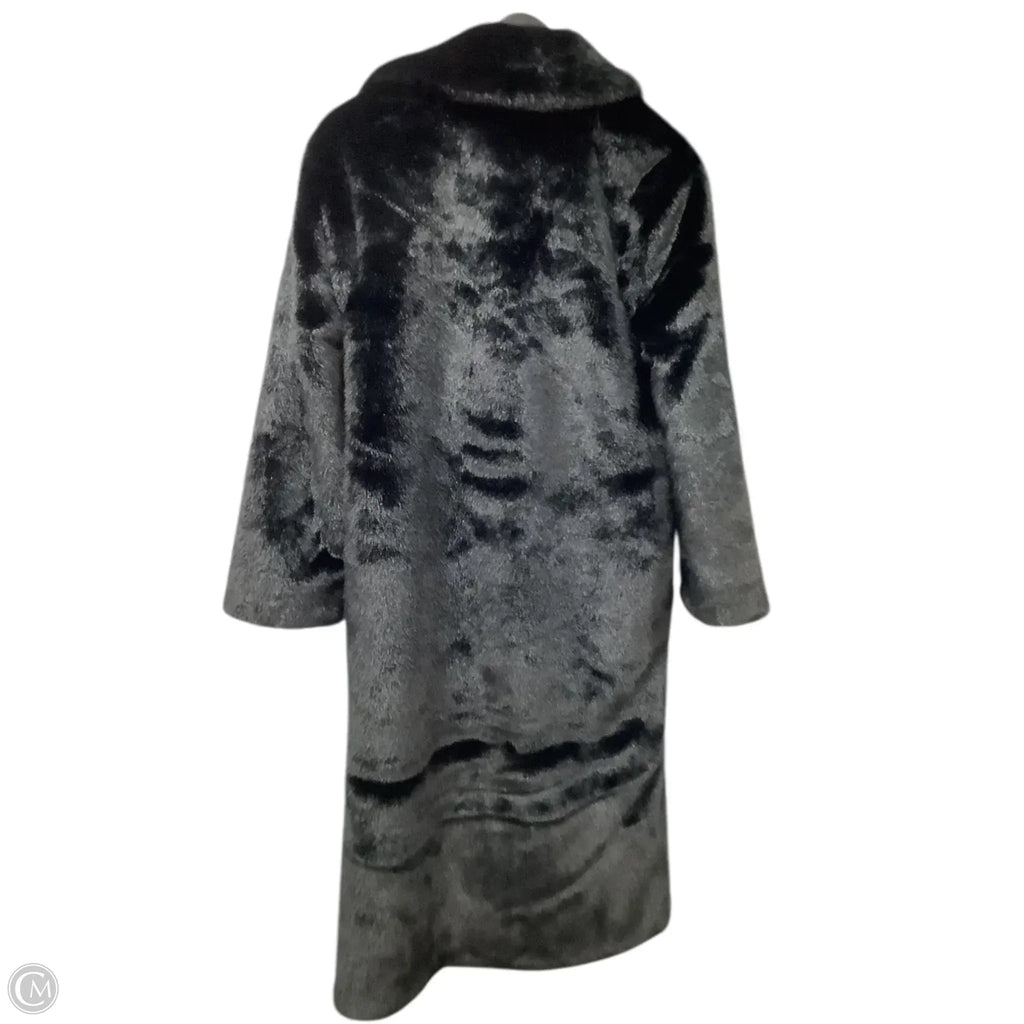 Coat Faux Fur & Sherpa By Abercrombie And Fitch In Black, Size: Xs