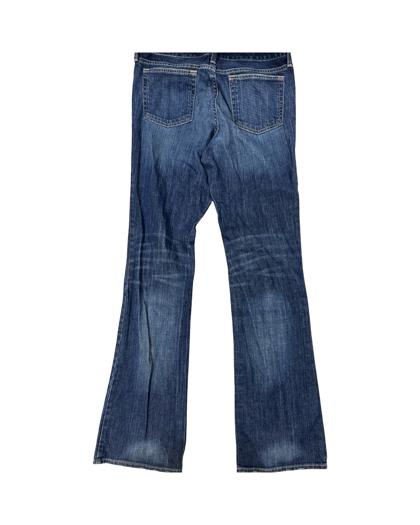 Jeans Boot Cut By Eddie Bauer In Blue Denim, Size:8L