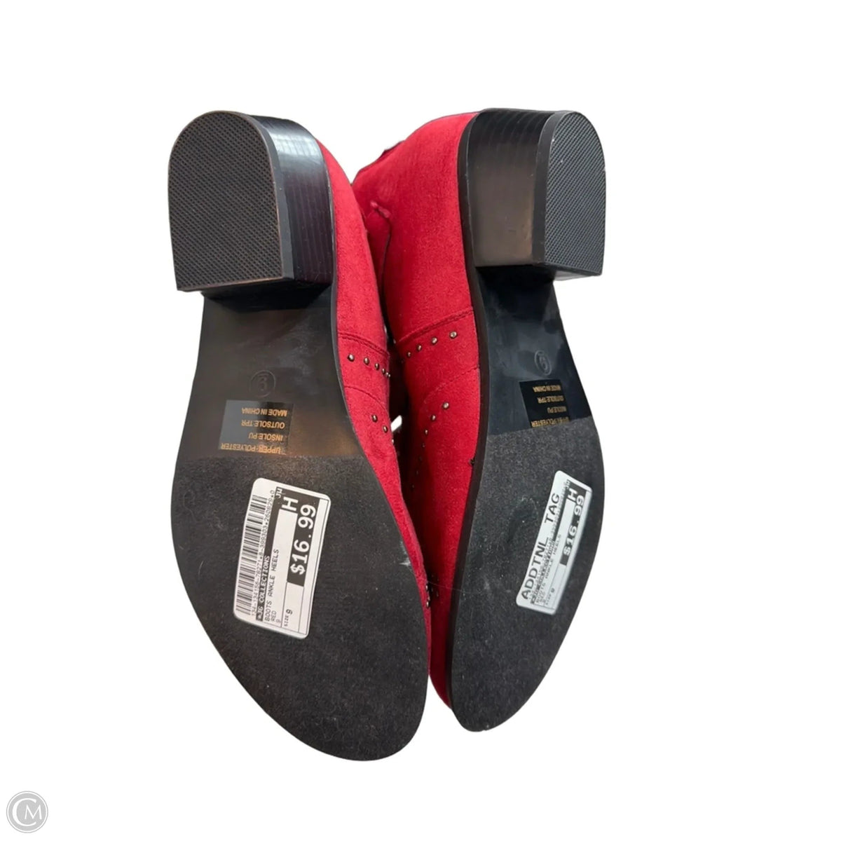 Boots Ankle Heels By Jg Collections In Red, Size: 9