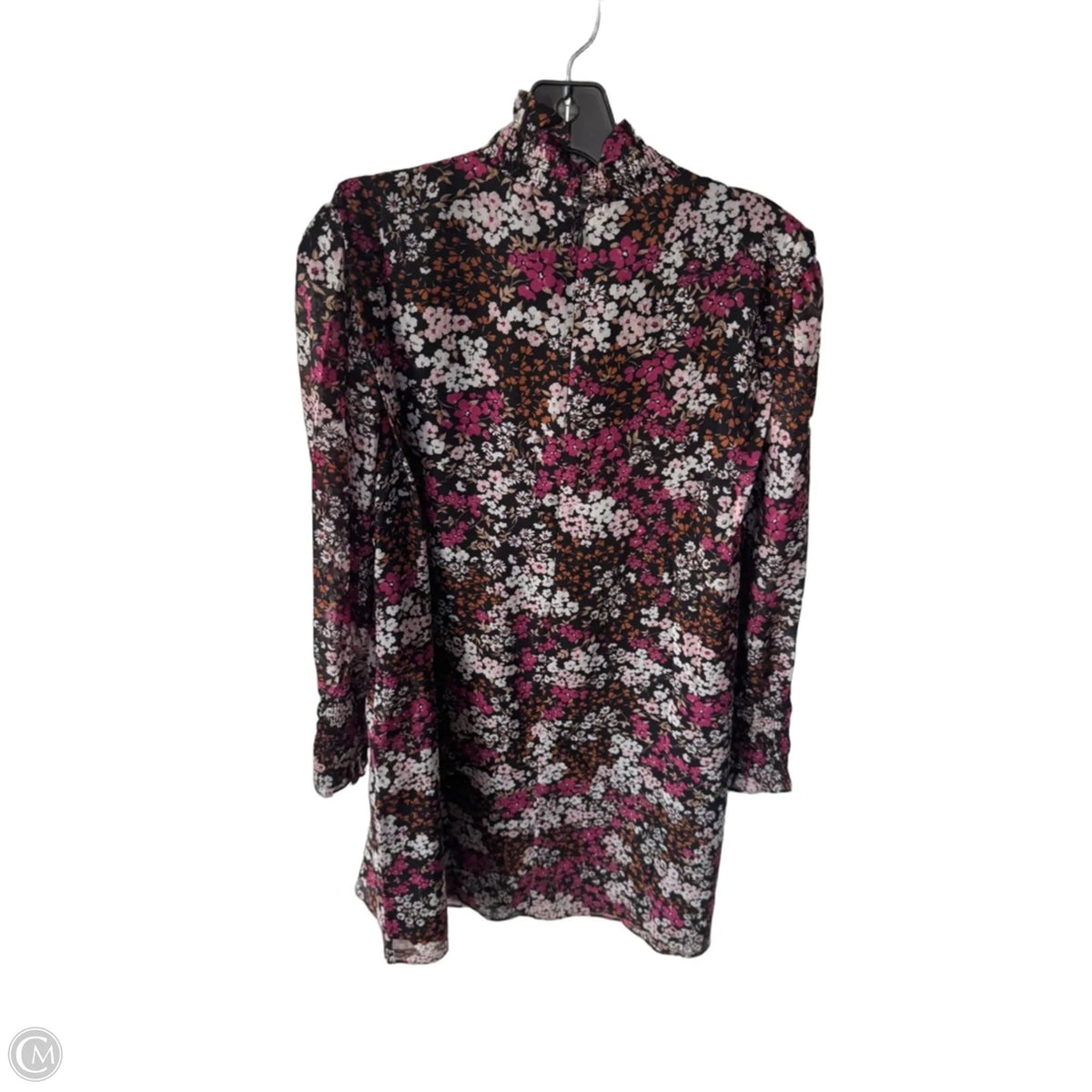 Dress Casual Short By Loft In Black & Pink, Size: L