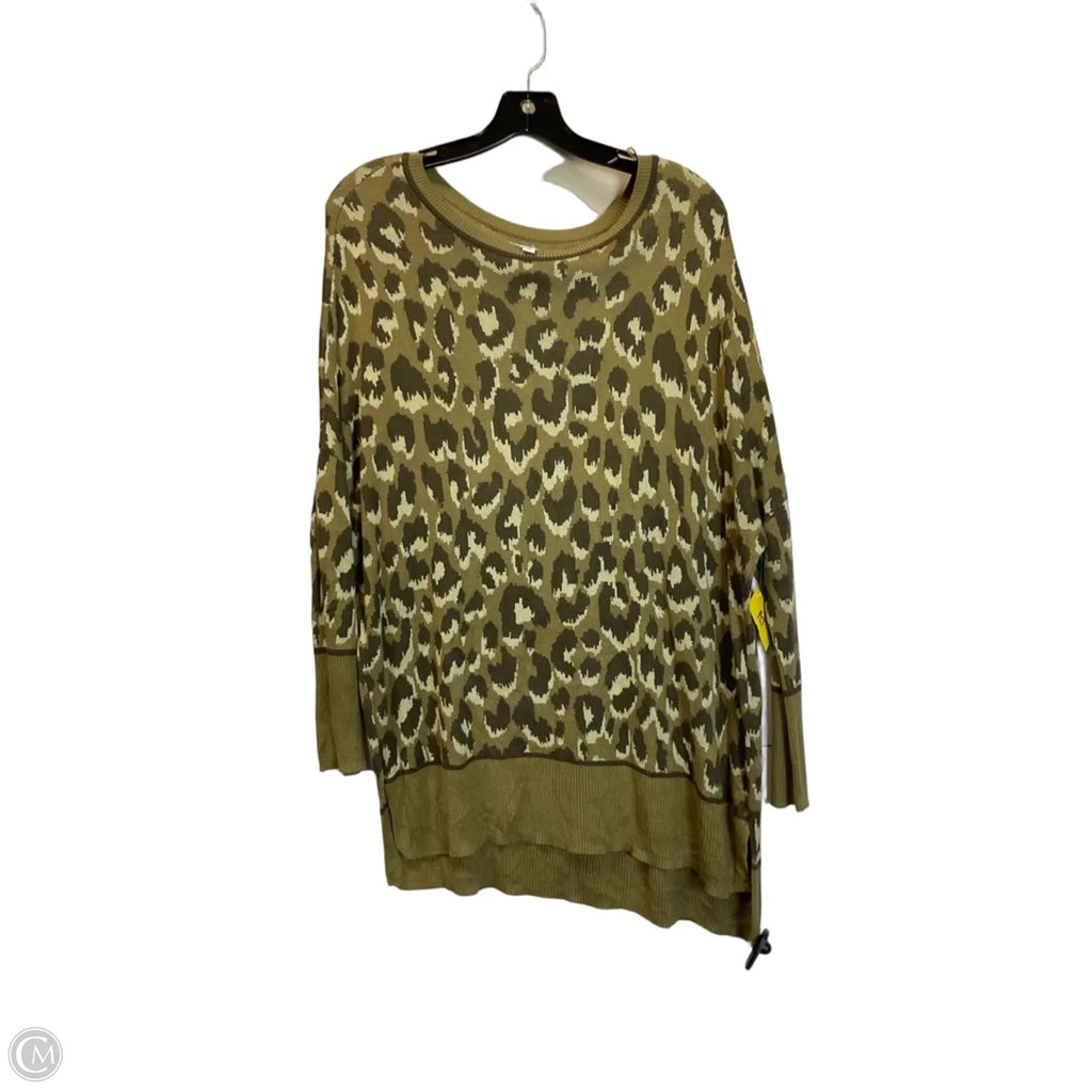 Top Long Sleeve By Wonderly In Camouflage Print, Size: M