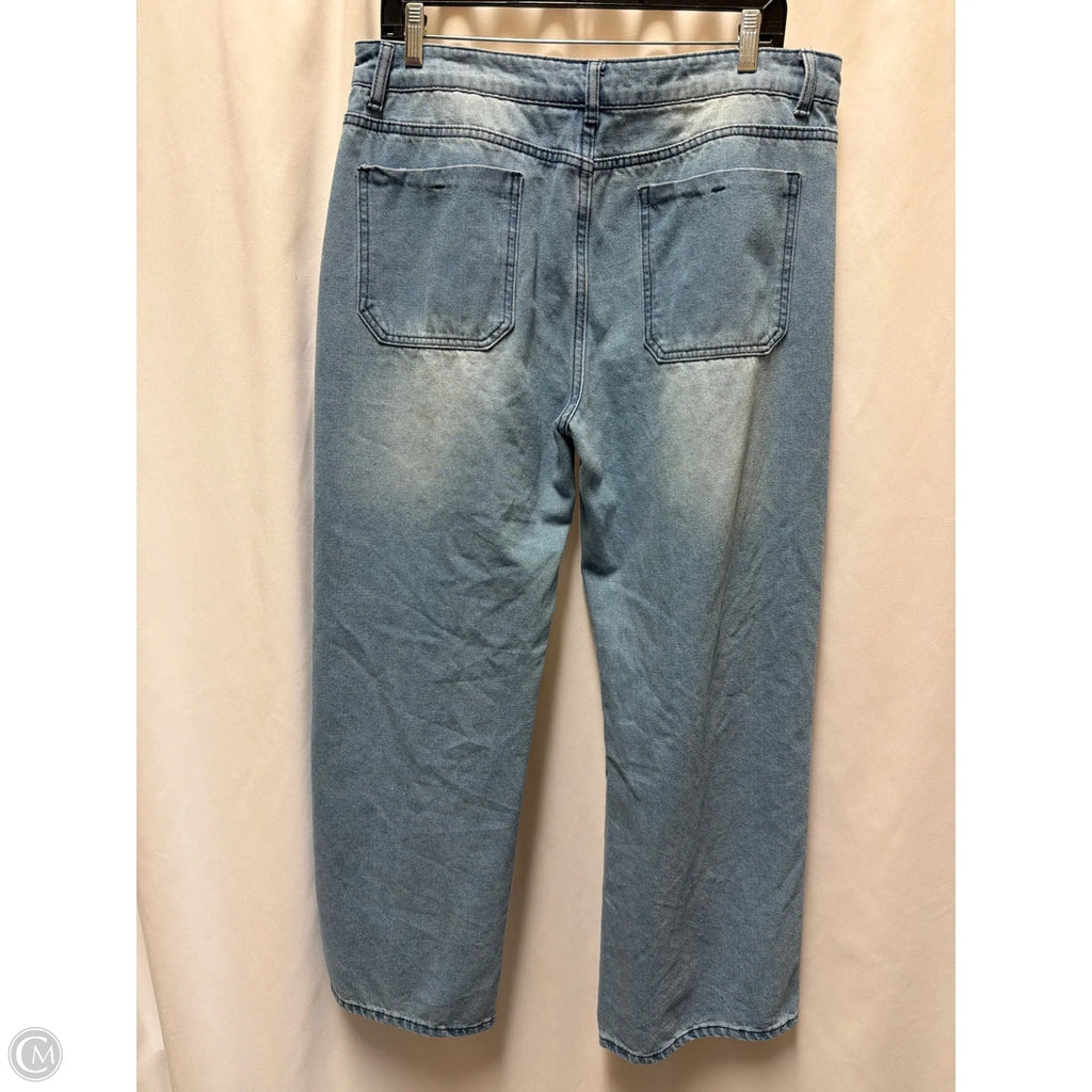 Jeans Wide Leg By Clothes Mentor In Blue Denim, Size: 16