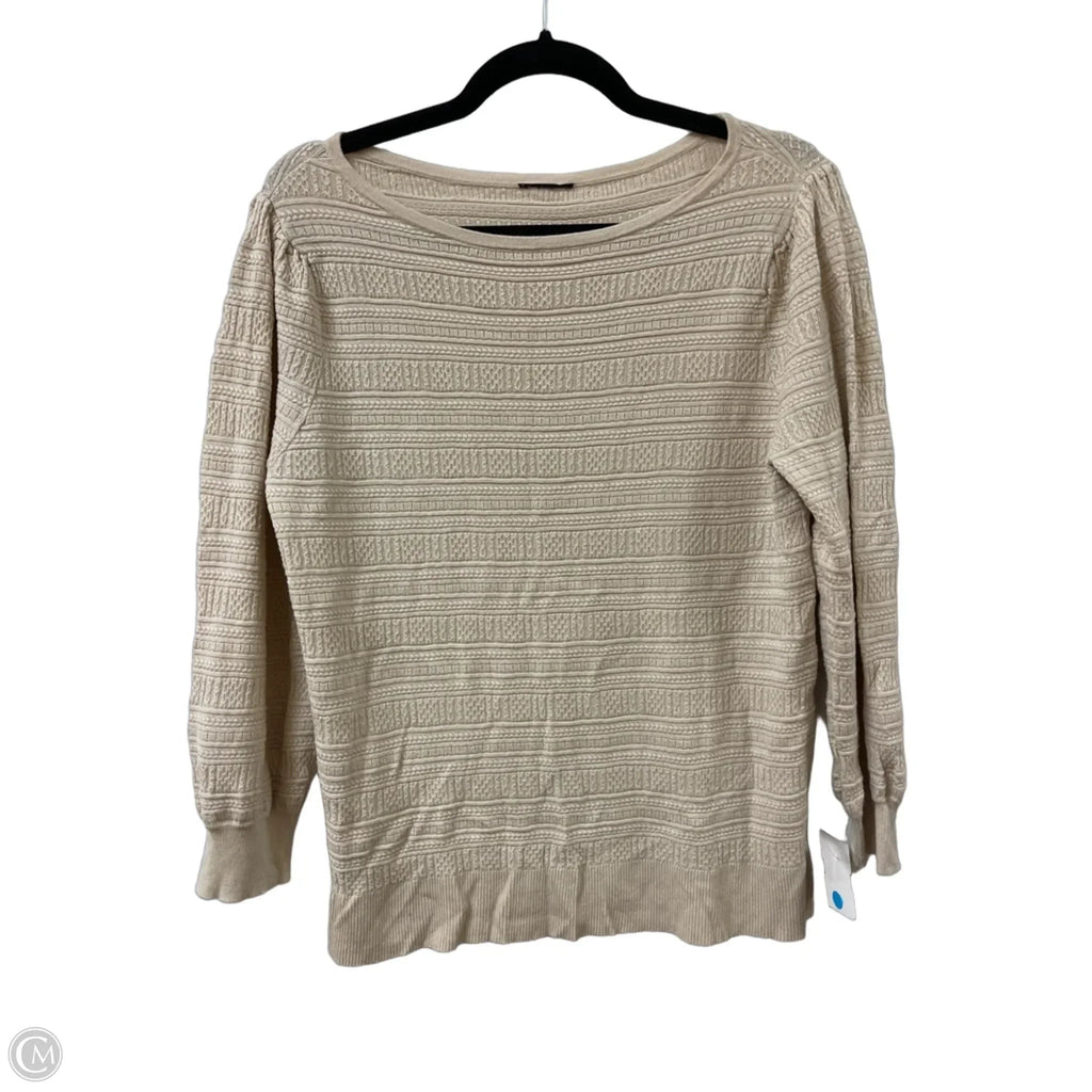 Sweater By Clothes Mentor In Cream, Size: M