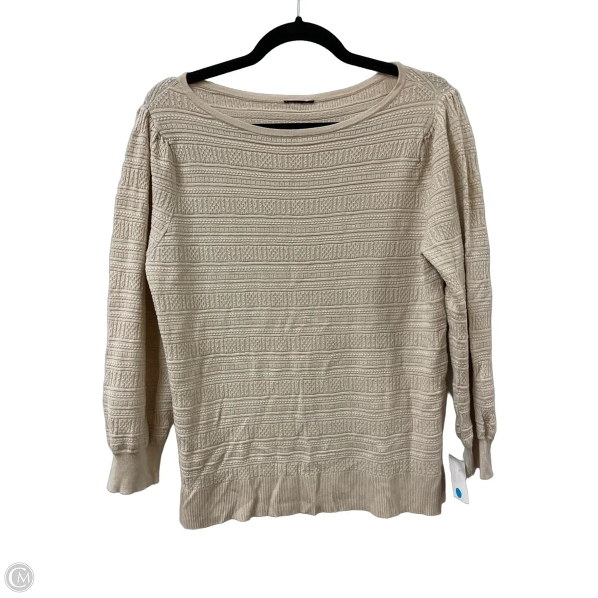 Sweater By Clothes Mentor In Cream, Size: M