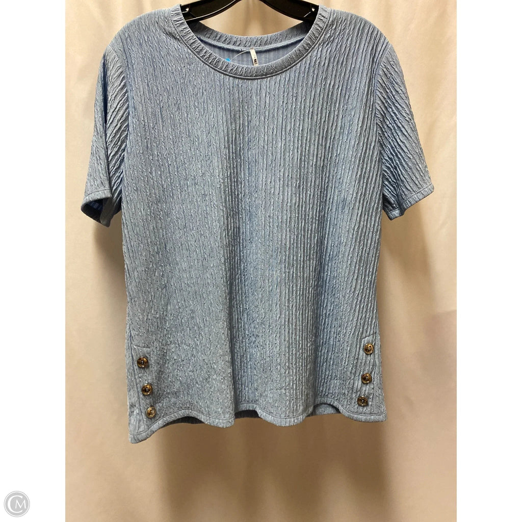 Top Short Sleeve By Clothes Mentor In Blue, Size: Xl