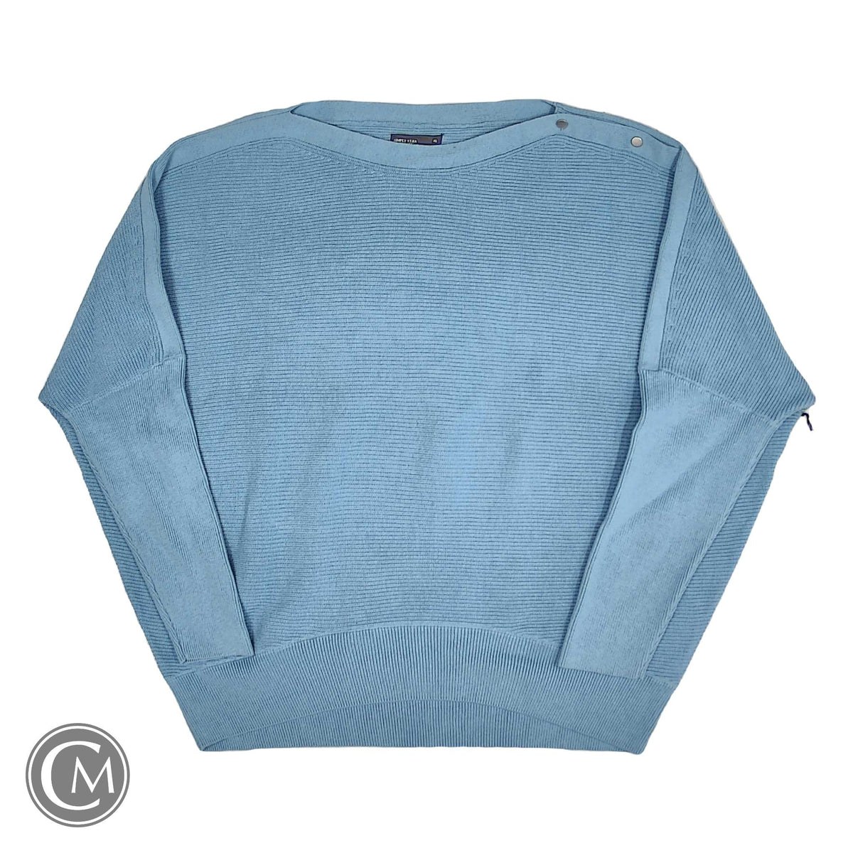 Sweater By Simply Vera In Blue, Size: Xl