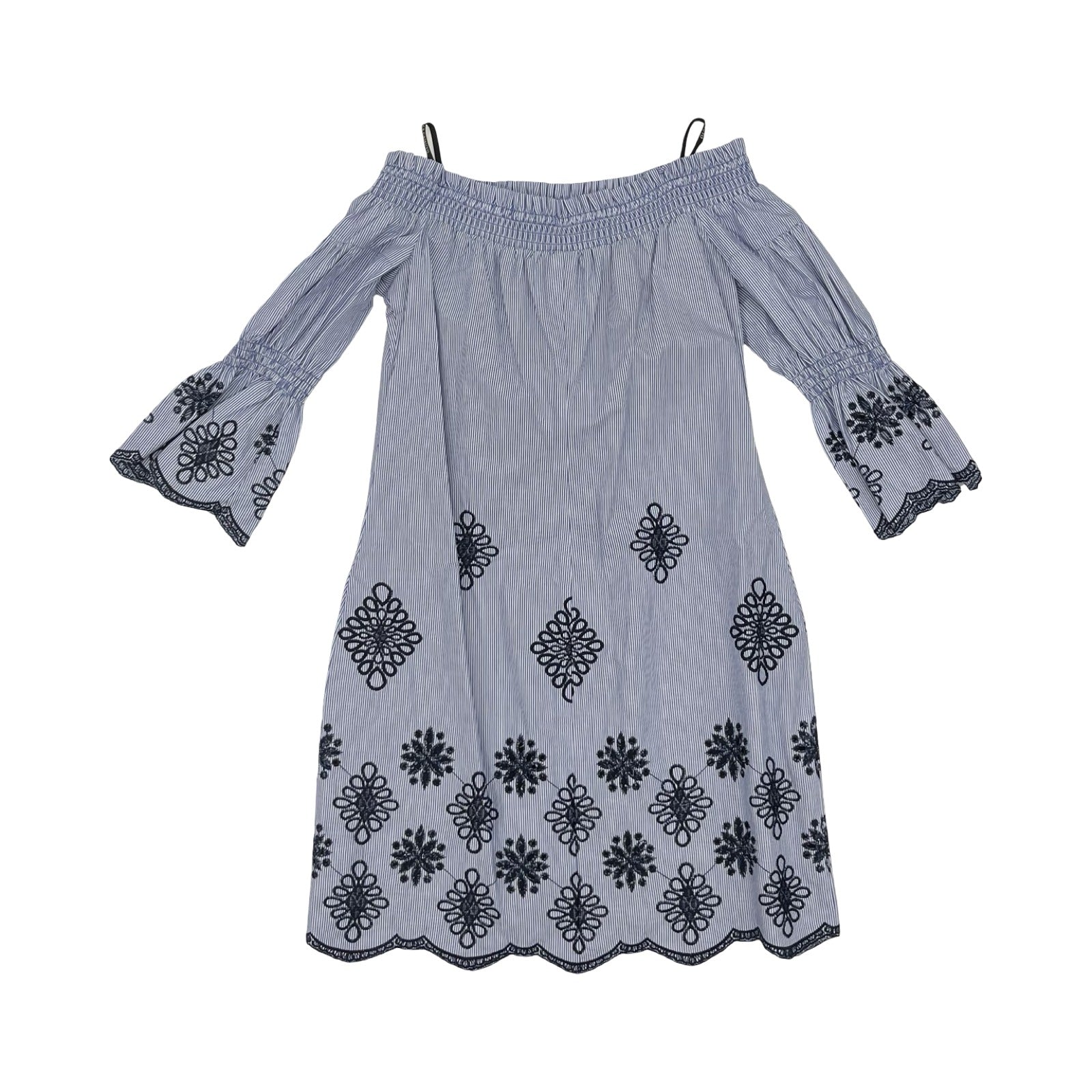 Dress Party Short By Vince Camuto In Blue & White, Size:2
