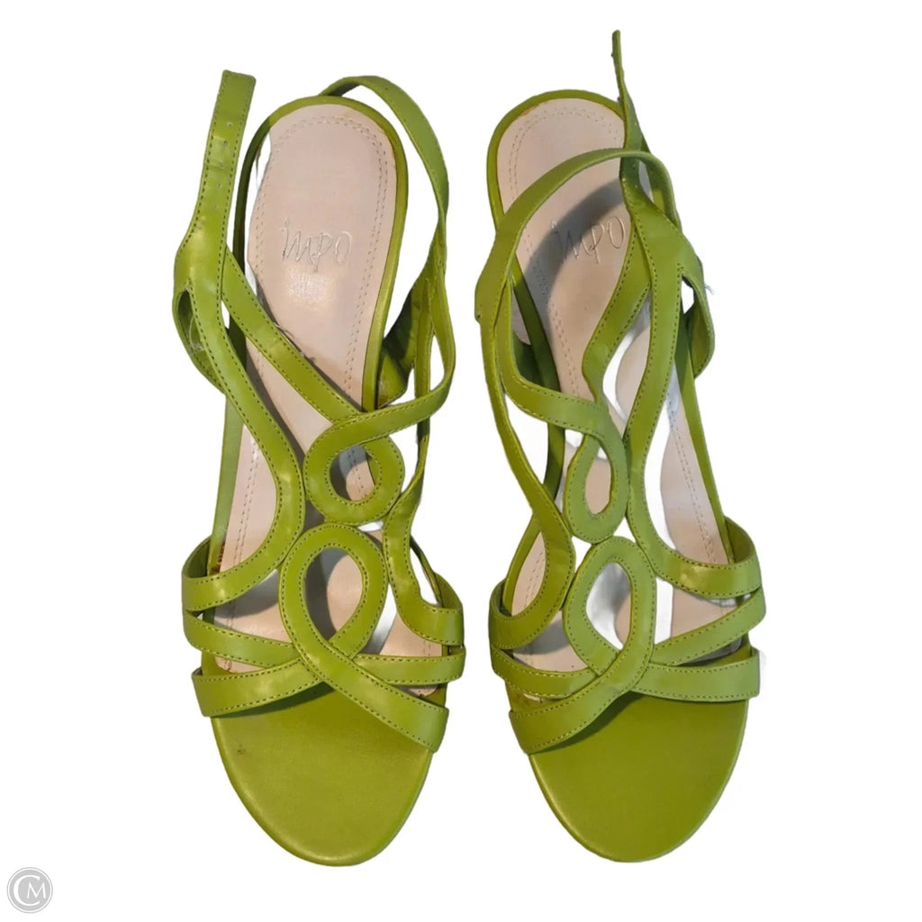 Shoes Heels Wedge By Impo In Green, Size: 9