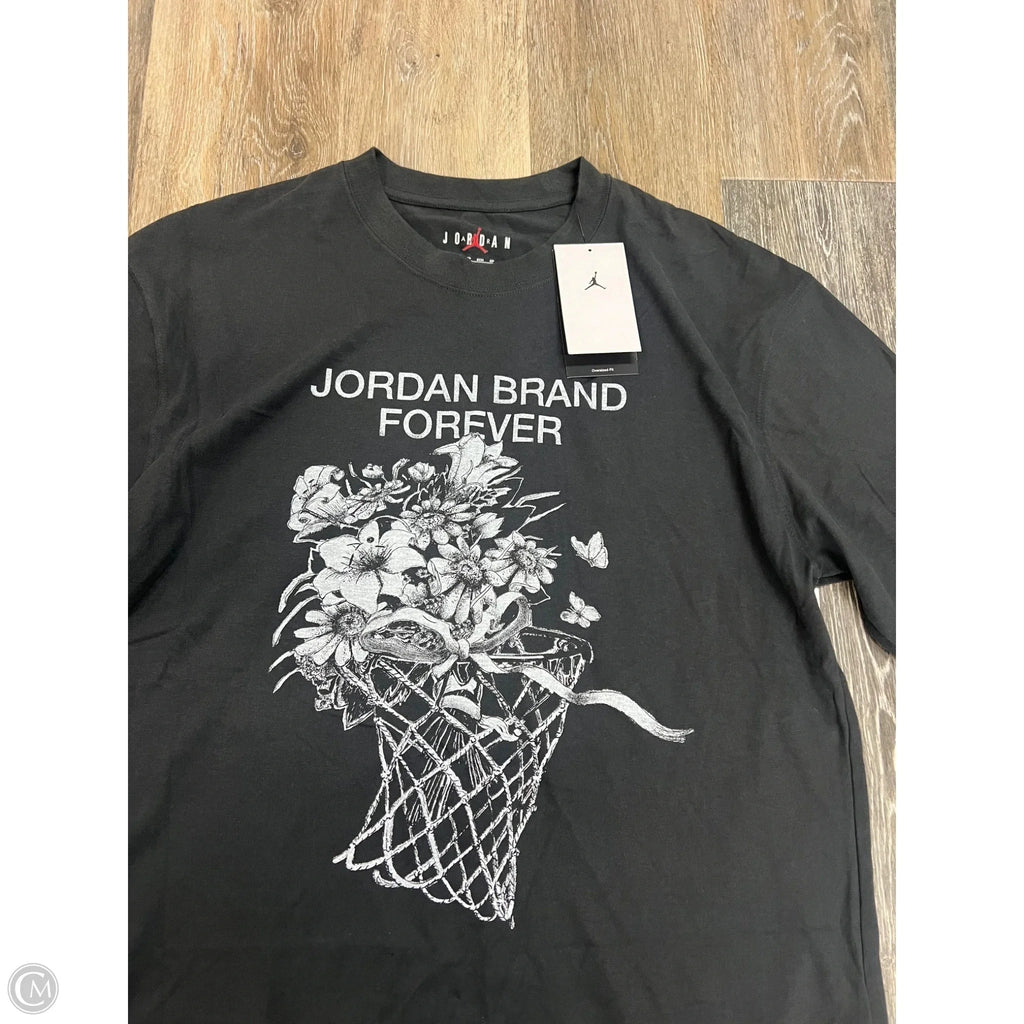 Top Short Sleeve Luxury Designer By Jordan In Black, Size: Xs
