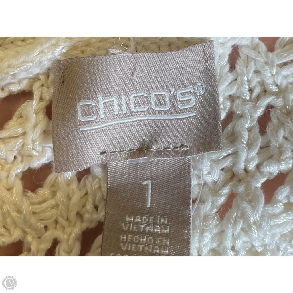 Vest Other By Chicos In Blue & Cream, Size: S