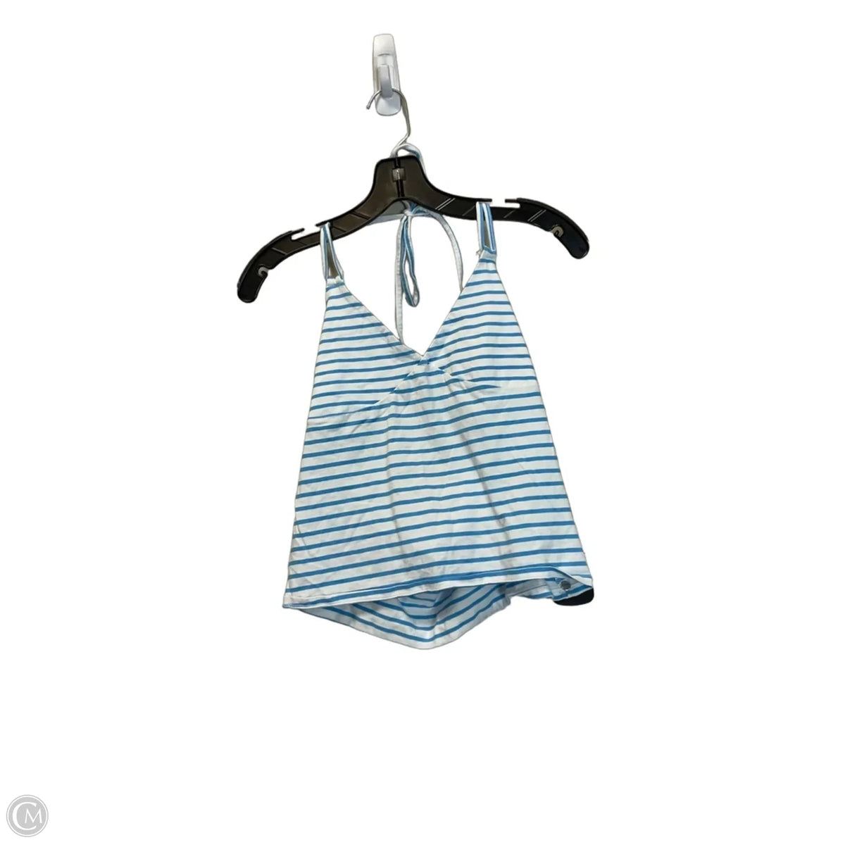 Top Sleeveless By Wild Fable In Blue & White, Size: M