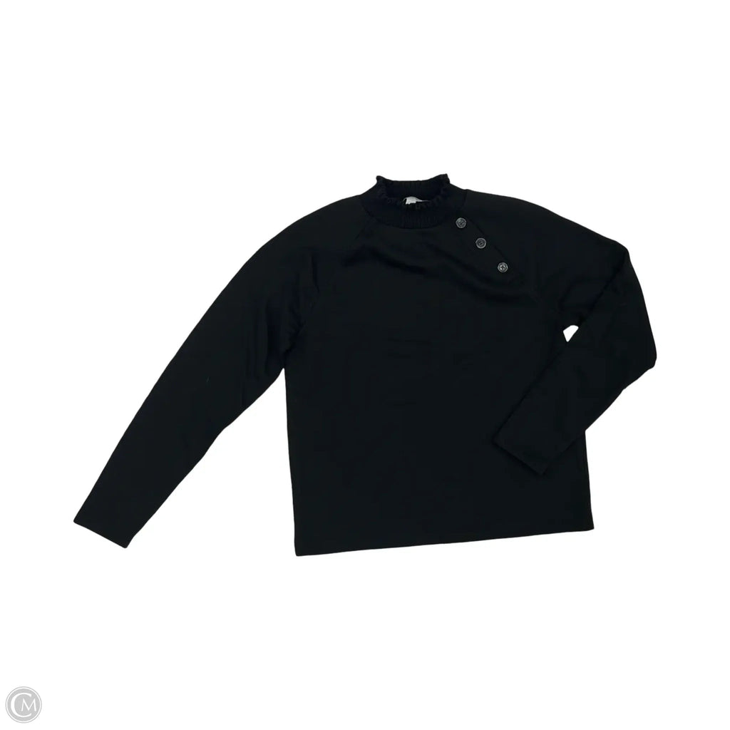 Top Long Sleeve By Loft In Black, Size: S