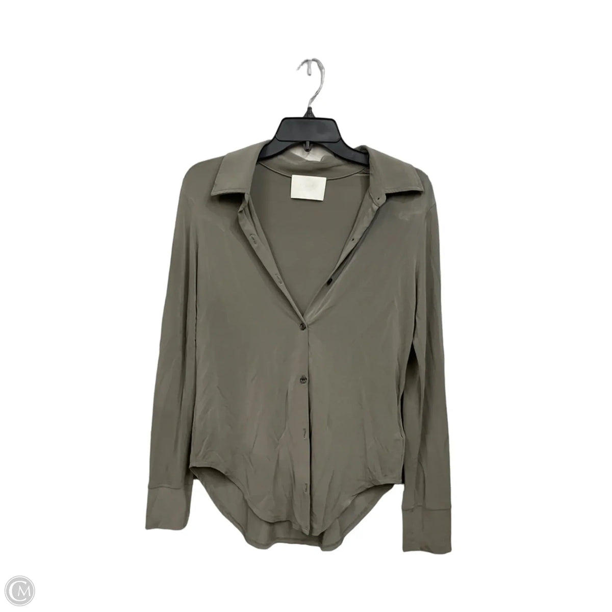 Blouse Long Sleeve By Citizens Of Humanity In Grey, Size: M