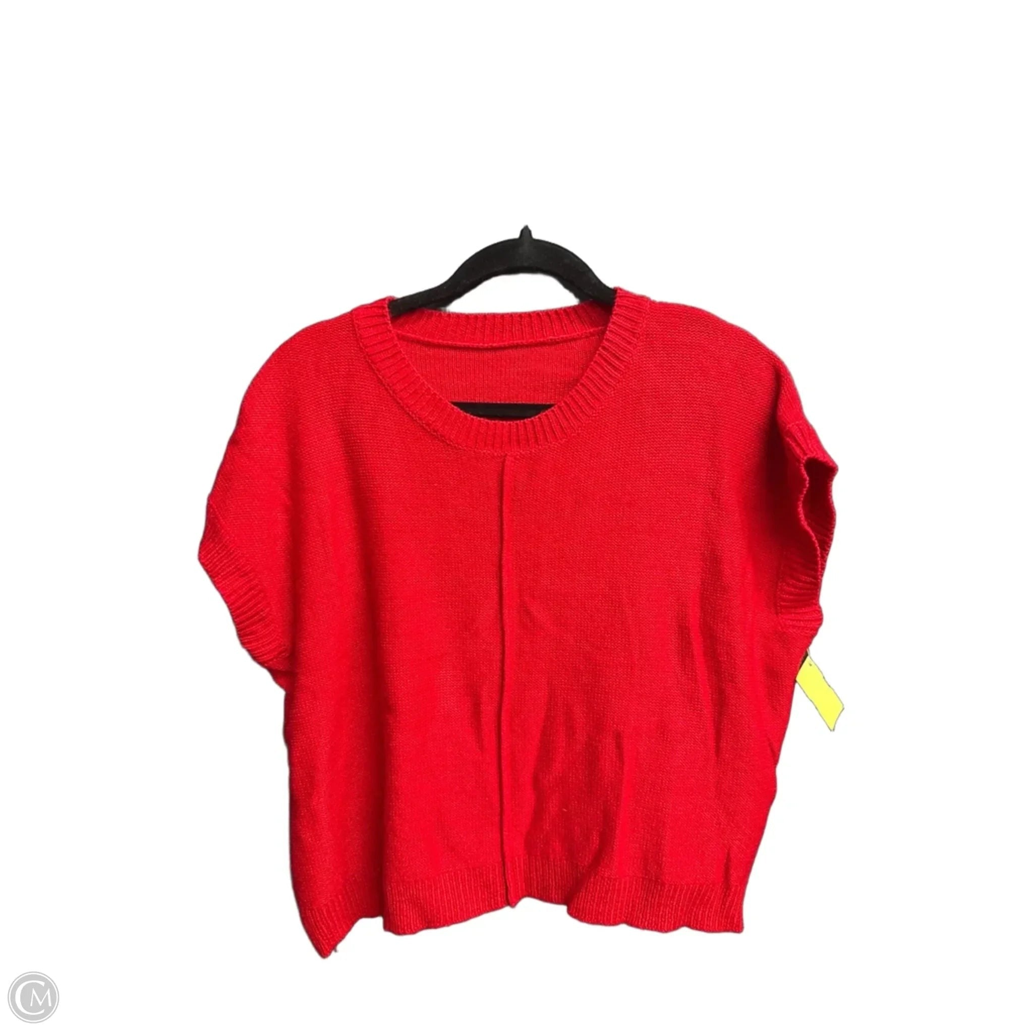 Sweater Short Sleeve By Clothes Mentor In Red, Size: S