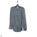 Top Long Sleeve By Hope & Harlow In Blue & White, Size: Xl