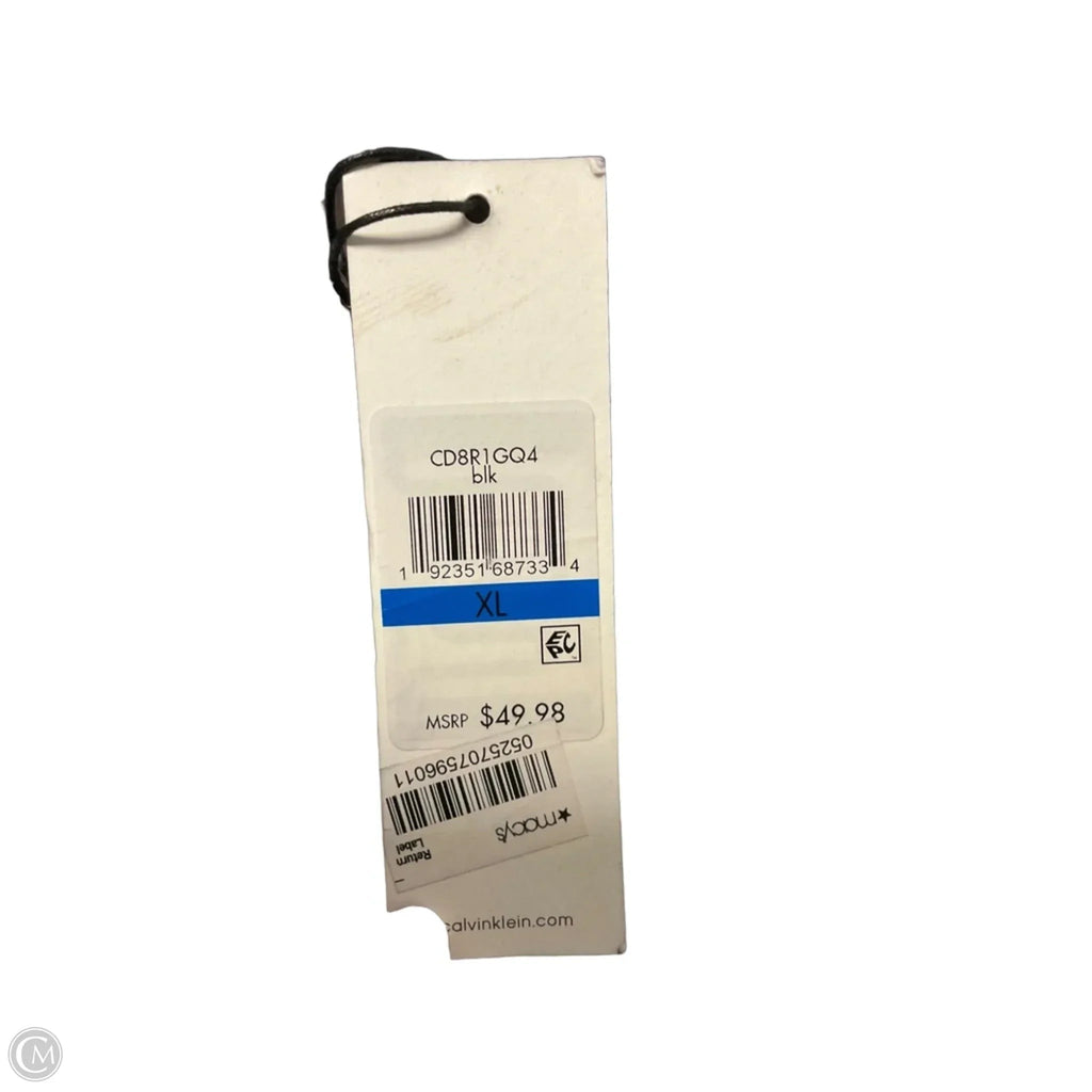 Cardigan By Calvin Klein In Black, Size: Xl