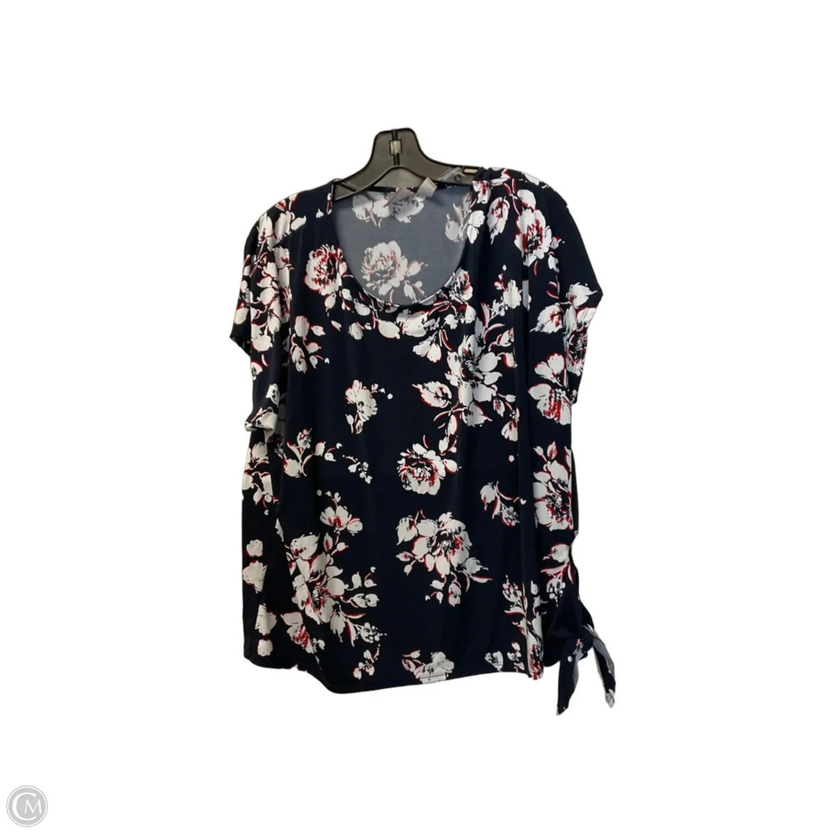 Top Short Sleeve By Chicos In Blue, Size: L