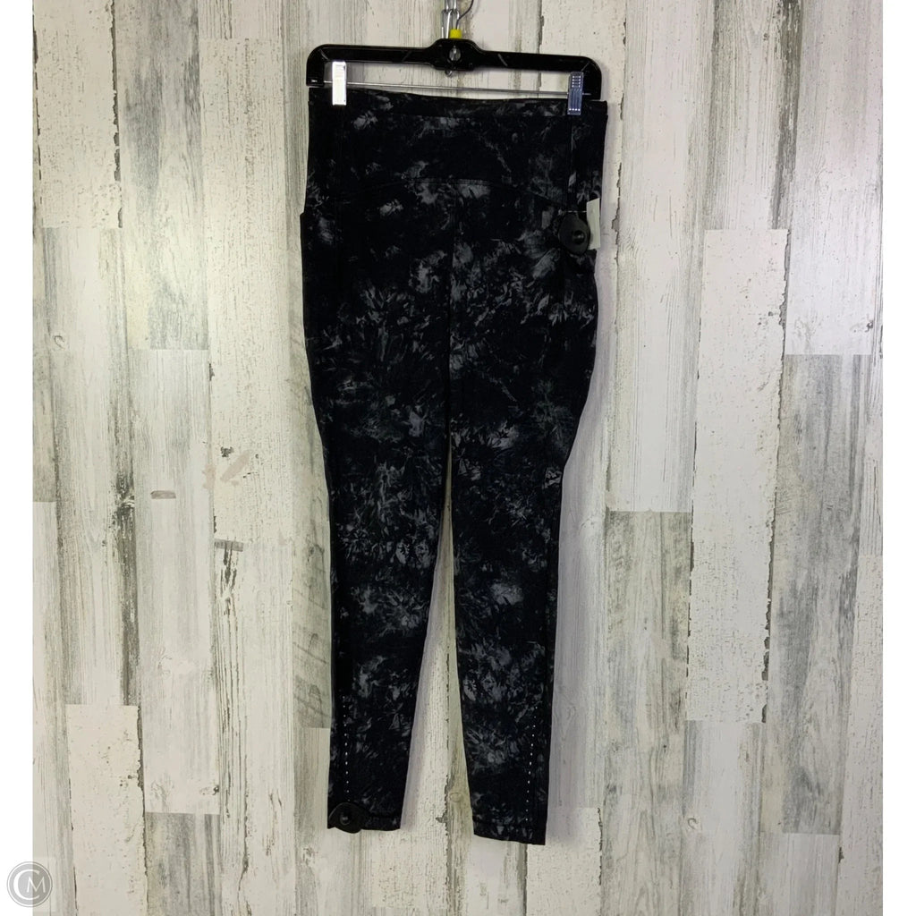 Athletic Leggings By Lululemon In Black & Grey, Size: 8