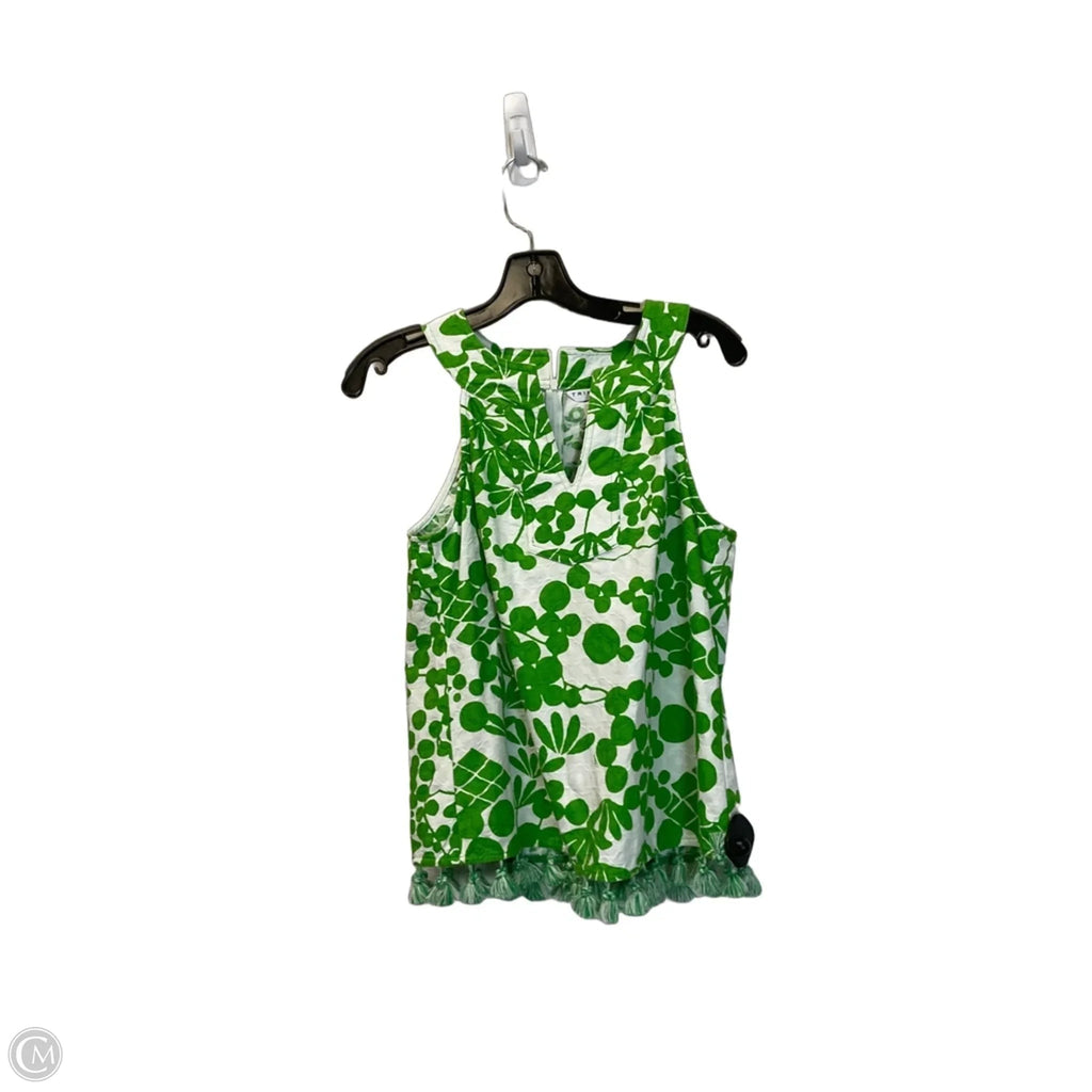 Top Sleeveless By Trina Turk In Green, Size: S