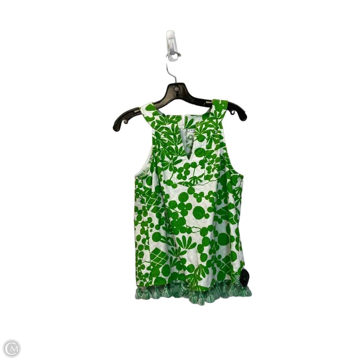 Top Sleeveless By Trina Turk In Green, Size: S