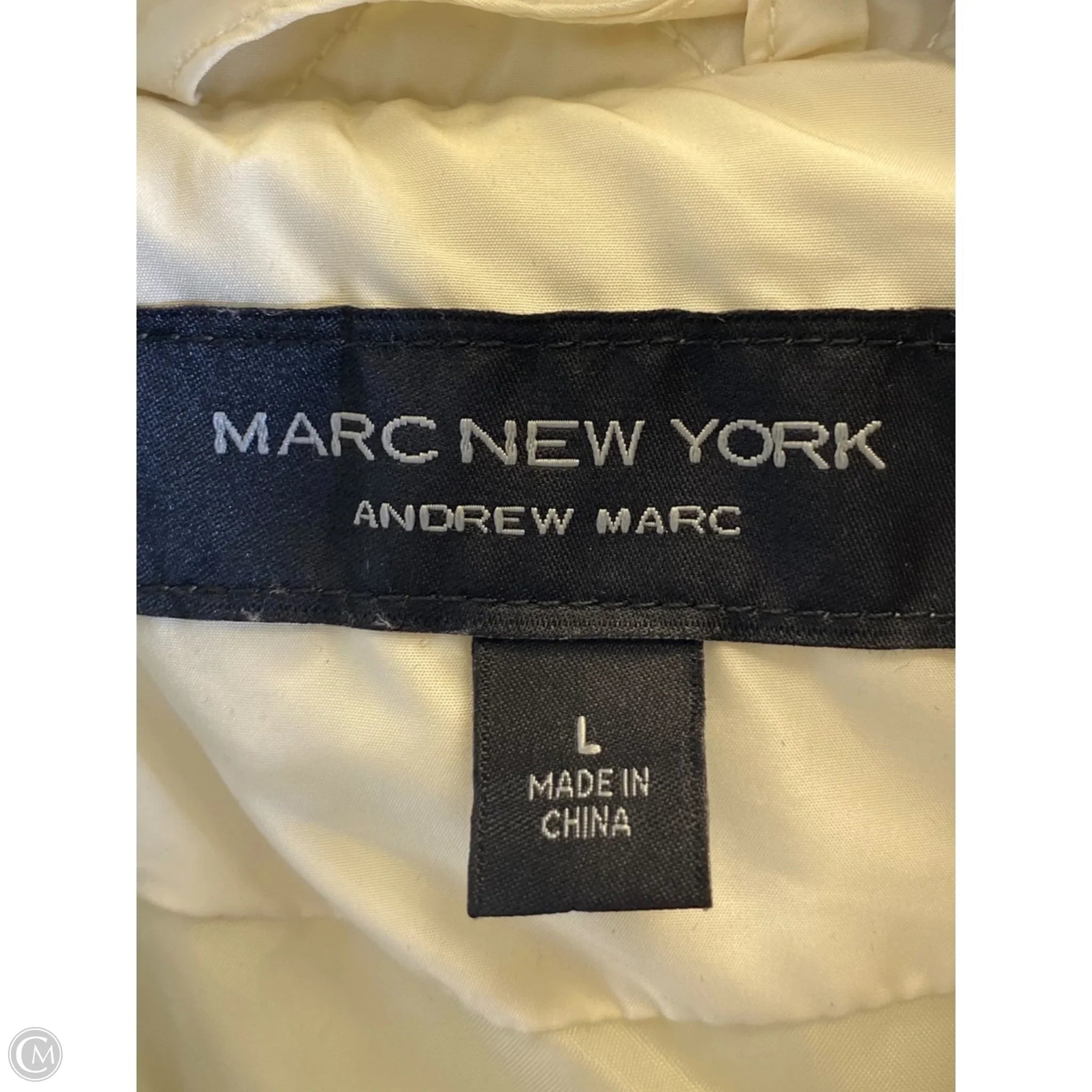 Vest Puffer & Quilted By Marc New York In Cream, Size: L