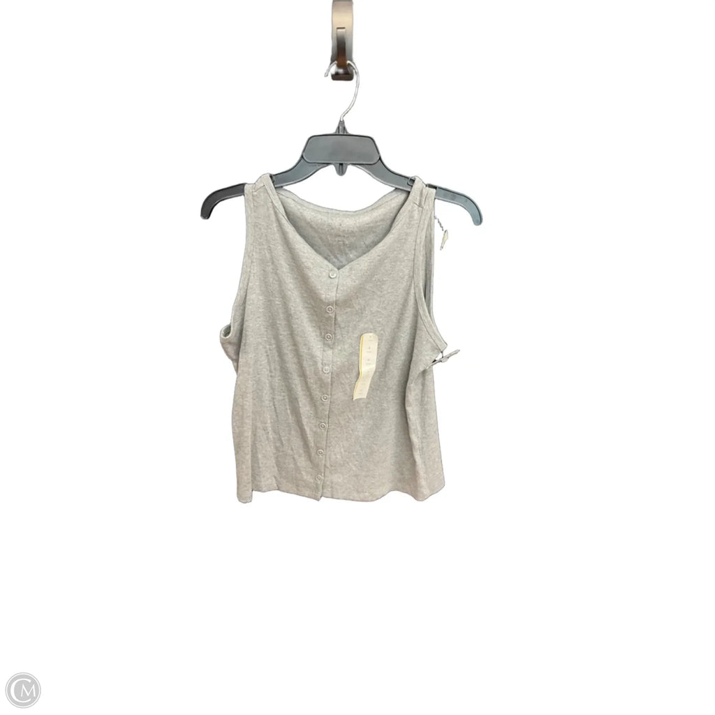 Blouse Sleeveless By A New Day In Grey, Size: S