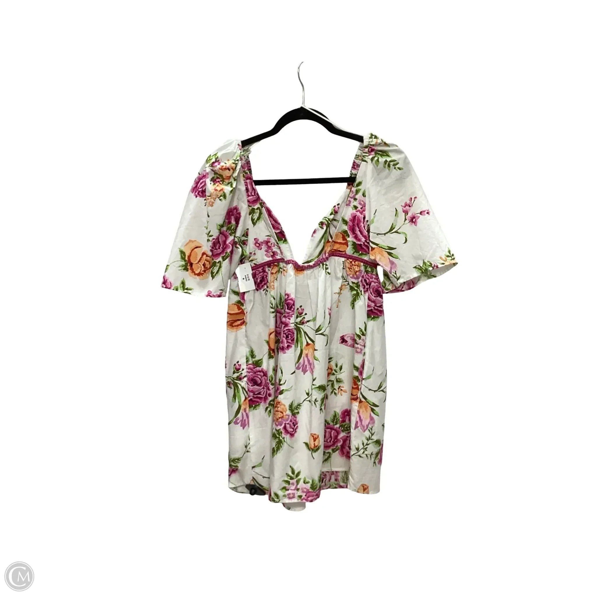 Dress Casual Short By Olivaceous In Floral Print, Size: M