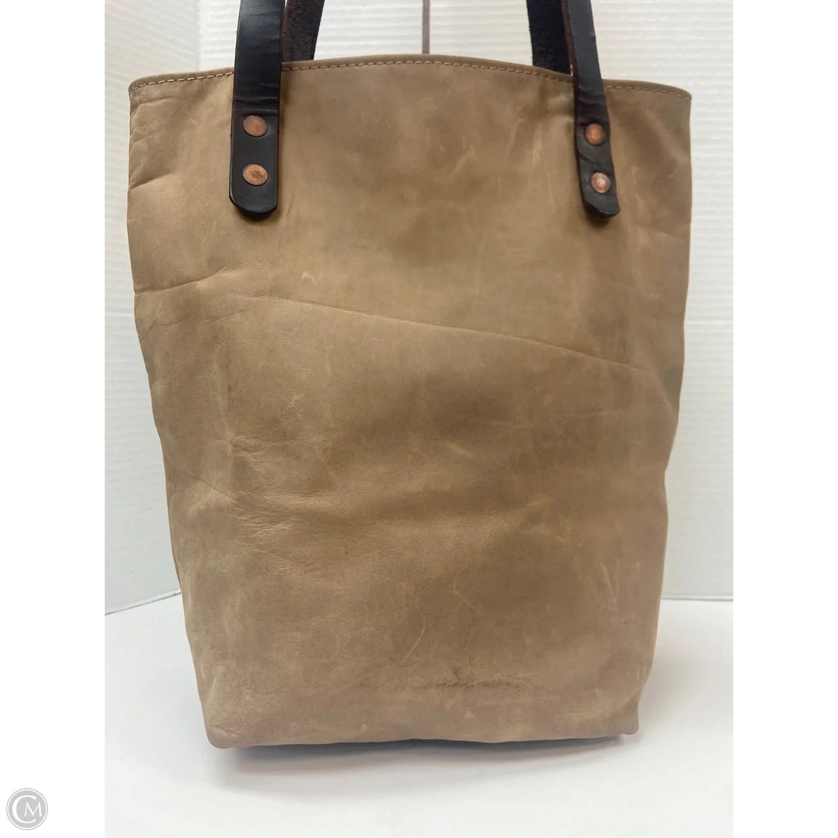 Handbag Leather By Clothes Mentor, Size: Large