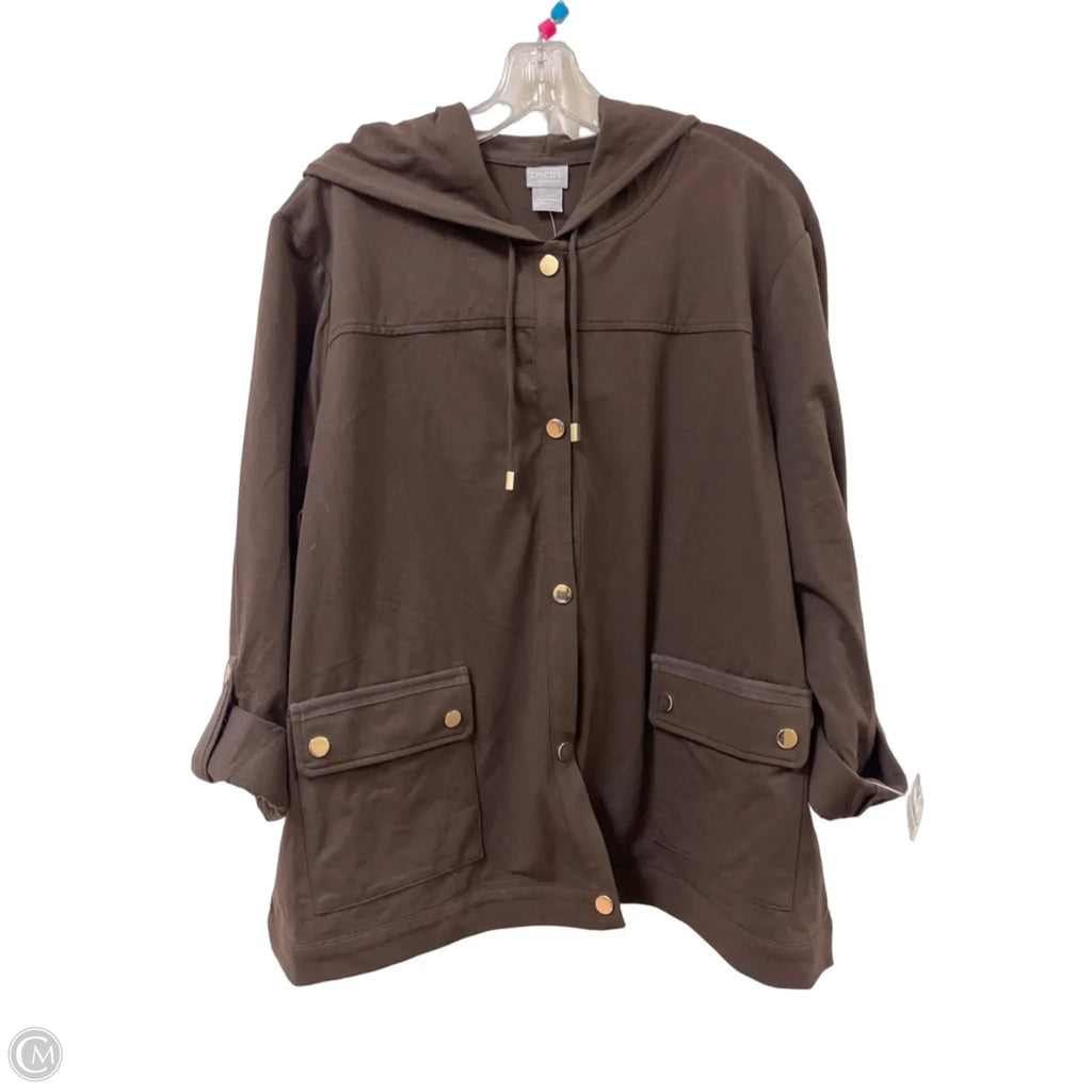 Jacket Other By Chicos In Brown, Size: 1x