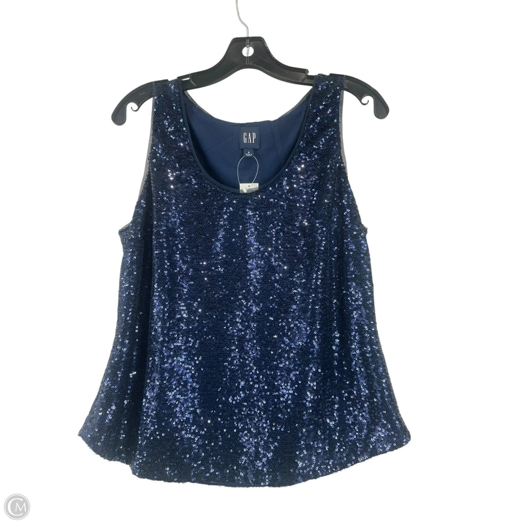 Top Sleeveless By Gap In Blue, Size: S